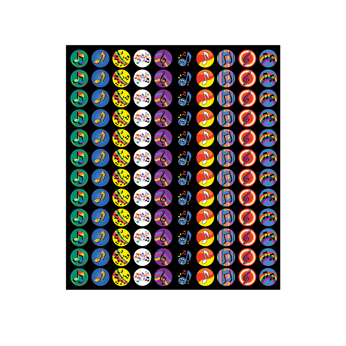 Music Chart Seals - Carton of 50 supplier units