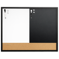 24 x 36 3-in-1 Wooden Framed Combo Board Kit - Cork, Magnetic Chalk & Dry Erase