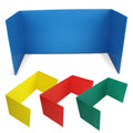 Assorted Premium Corrugated Plastic Study Carrel Pack of 24