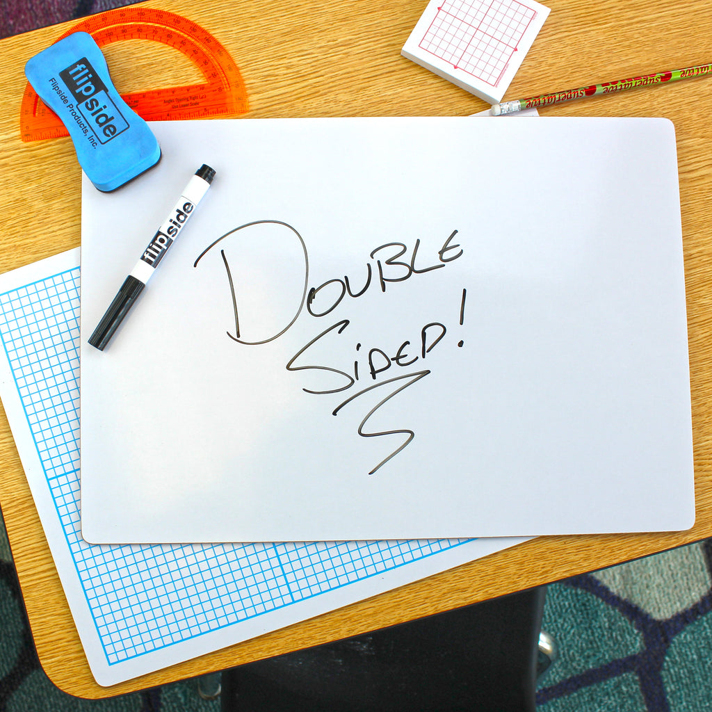 11 x 16 1/4" Graph Dry Erase Board Class Pack of 12