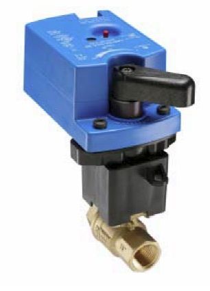 Johnson Controls 3/4" 2W Ball Valve 11.7Cv; Ss Trim; Hi Temp Linkage;Spring Closed; One Switch VG1245BNH943GGB
