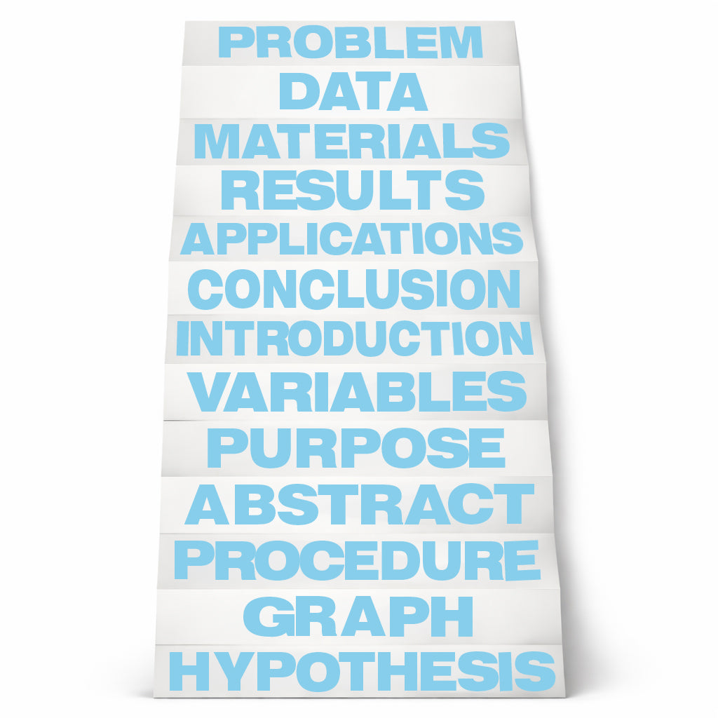 Sky Blue Science Fair Titles - Carton of 24 supplier units