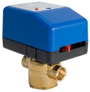 Schneider Erie Poptop, Zone Valve Assemblie, 3/4 In, 2-Way, Npt, Brass, 2 Cv, 50 Psi, Floating, Non-Spring Return, 24 Vac VM2322T33A00T