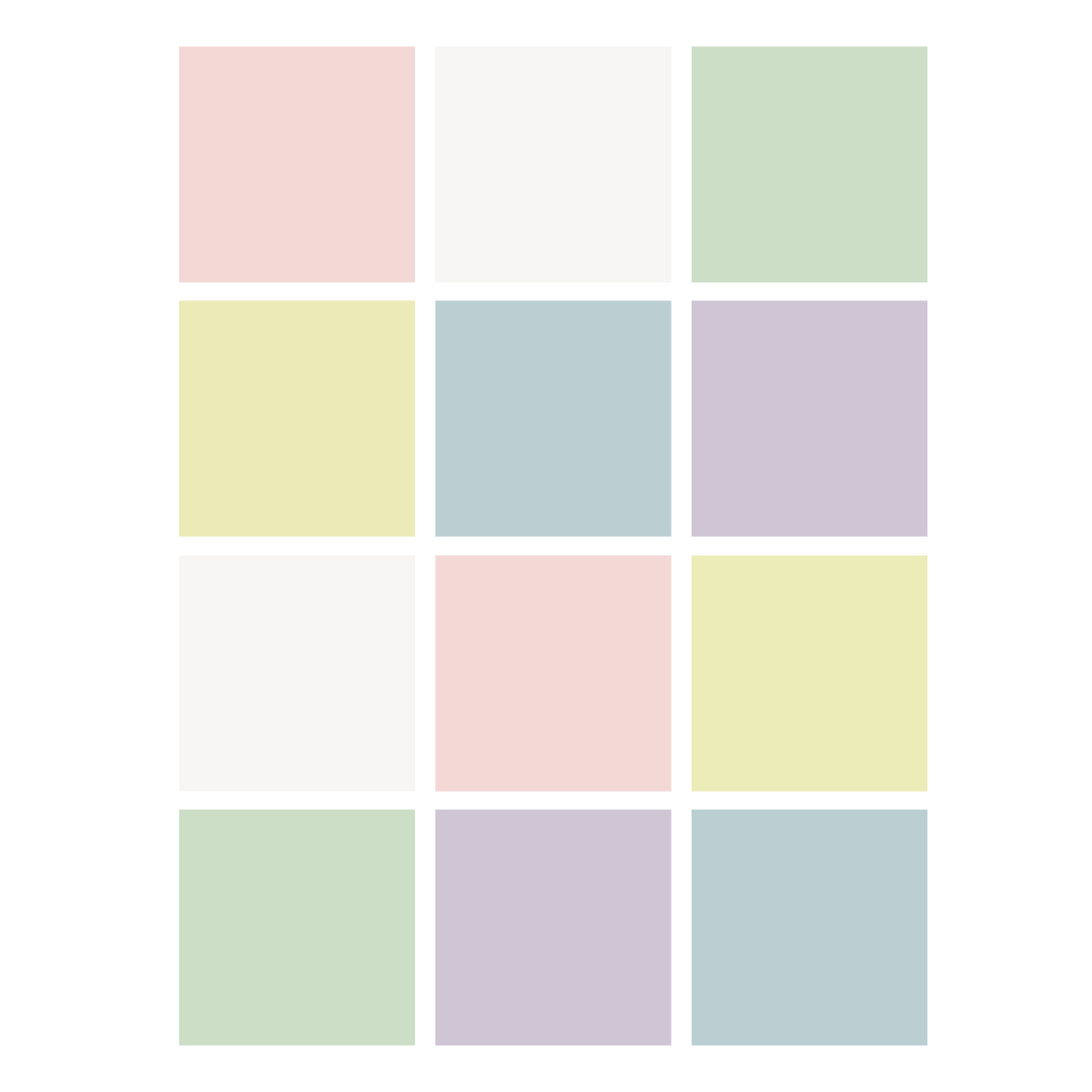 3" x 3" Pastel Assorted Stickables Repositionable Whiteboard w/ Dry Erase Marker - 2 Packs of 12 Sheets