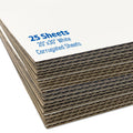 20 x 30 White Corrugated Project Sheet Pack of 25