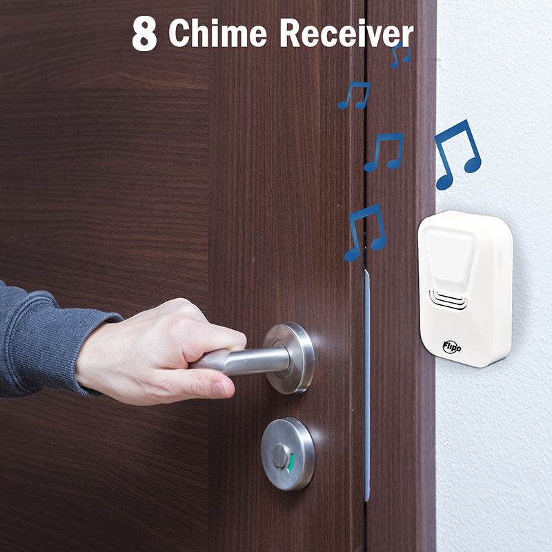 8 Tone Wireless Doorbell | With Motion Sensing LED Light