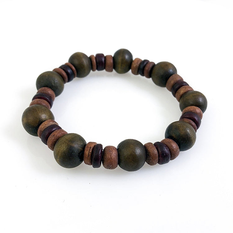 Balinese Wooden Bead Bracelet - 96 PC Display