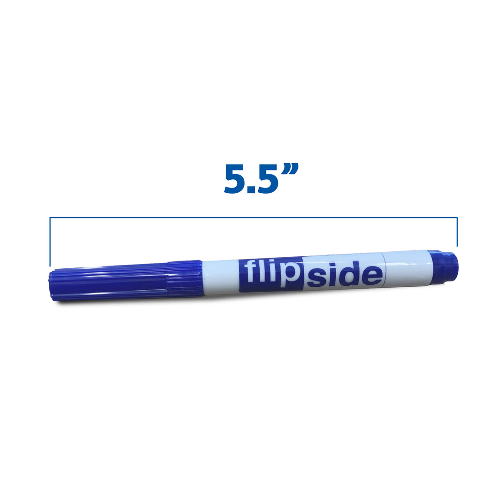 9 x 12 Red & Blue Ruled/Dry Erase (dual sided) + Colored Markers + Student Eraser Class Pack 12