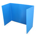 Blue Premium Corrugated Plastic Study Carrel Pack of 12 - SKU 19372-12