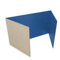 18 x 48 Study Carrel Blue Corrugated Pack of 12