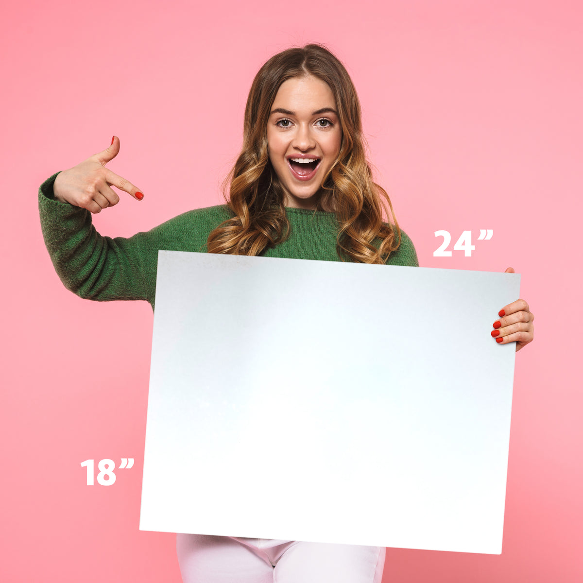 18" x 24" Double-Sided White Foam Board, 3/16" Thick – Pack of 5