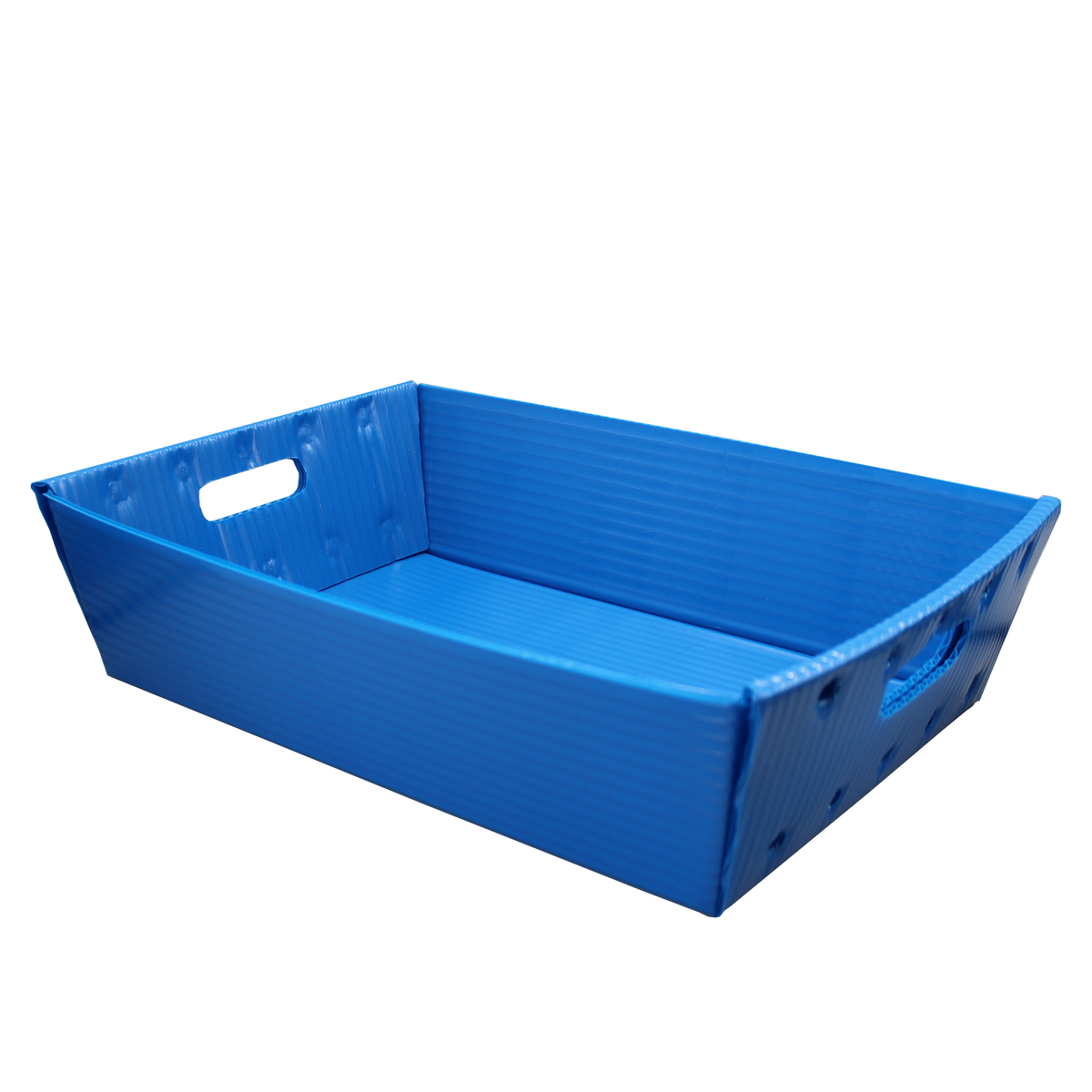Blue Corrugated Plastic Welded Tray - 2 Pack