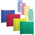 36 x 48 1 Ply Primary Color Assortment Project Board and Science Fair Titles Assortment Pack of 24