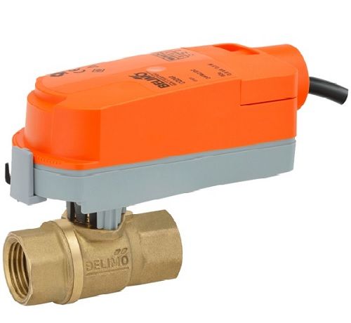 Belimo ZoneTight™ (QCV), 1/2", 2-way, Cv 5.9 |Valve Actuator, Non fail-safe, AC/DC 24 V, On/Off, Floating point Z2050Q-J+CQB24-3