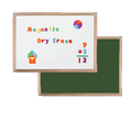 9 x 12 Two Sided Framed Magnetic Combo Dry Erase/Green Chalk - Carton of 12 supplier units