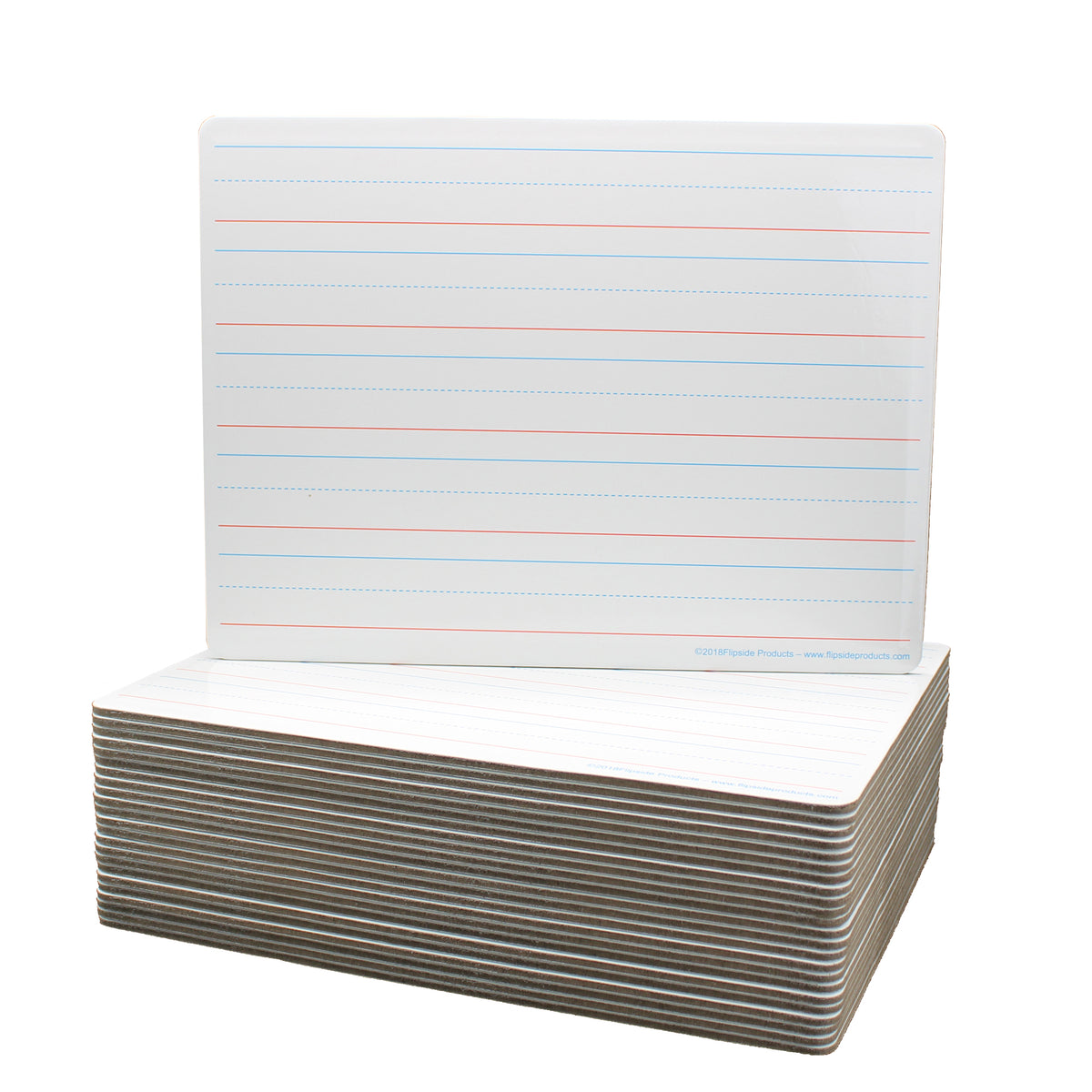 9 x 12 Two-Sided Magnetic Red & Blue Ruled/Magnetic Dry Erase Class Pack of 24