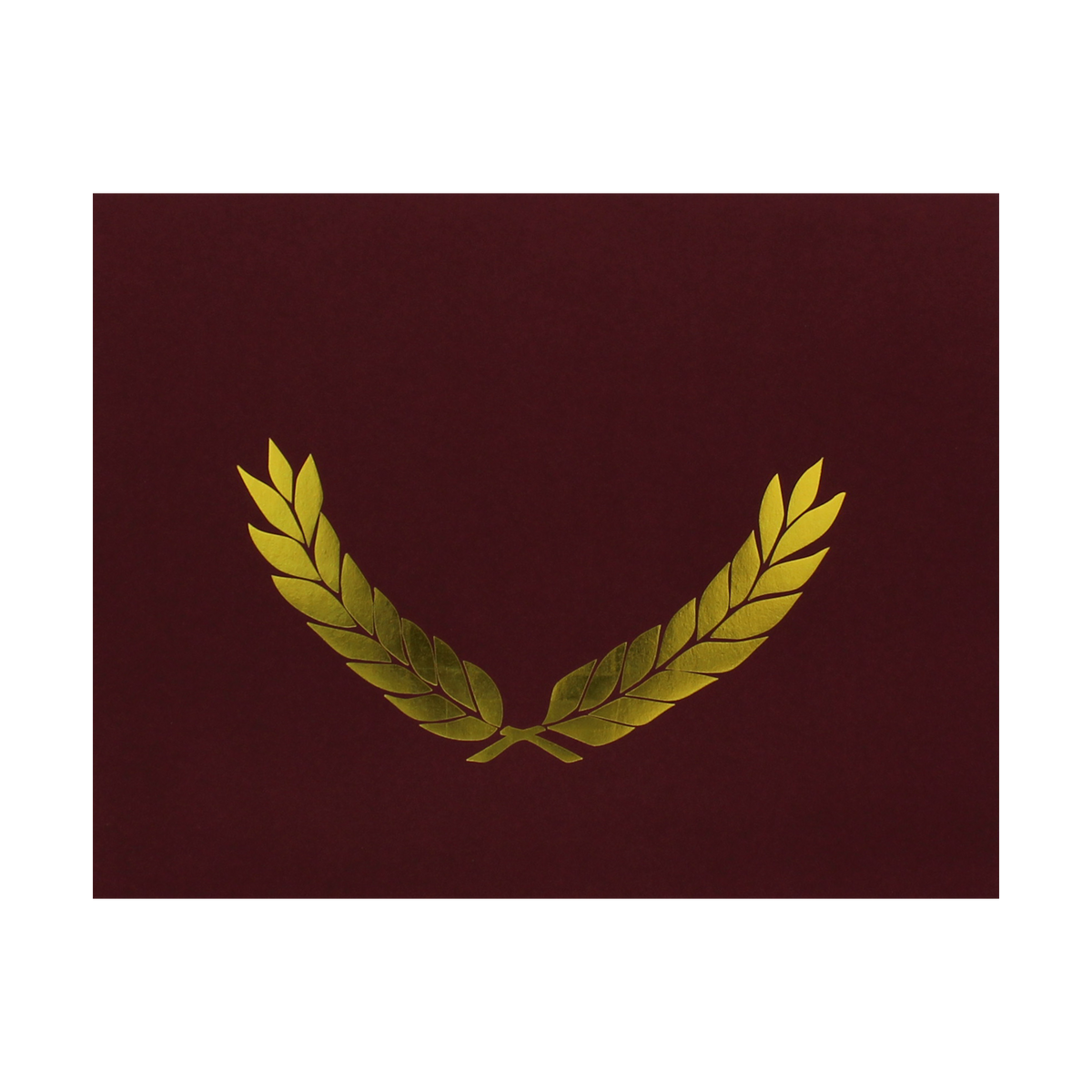 Certificate Folders Maroon - Gold Foil Stamped 30/pack - Carton of 10 supplier units