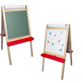 Deluxe Magnetic Paper Roll Easel - Green Chalk/White Markerboard