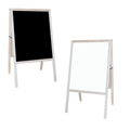 Marquee Easel (Natural hardwood) White Dry Erase/Black Dry Erase