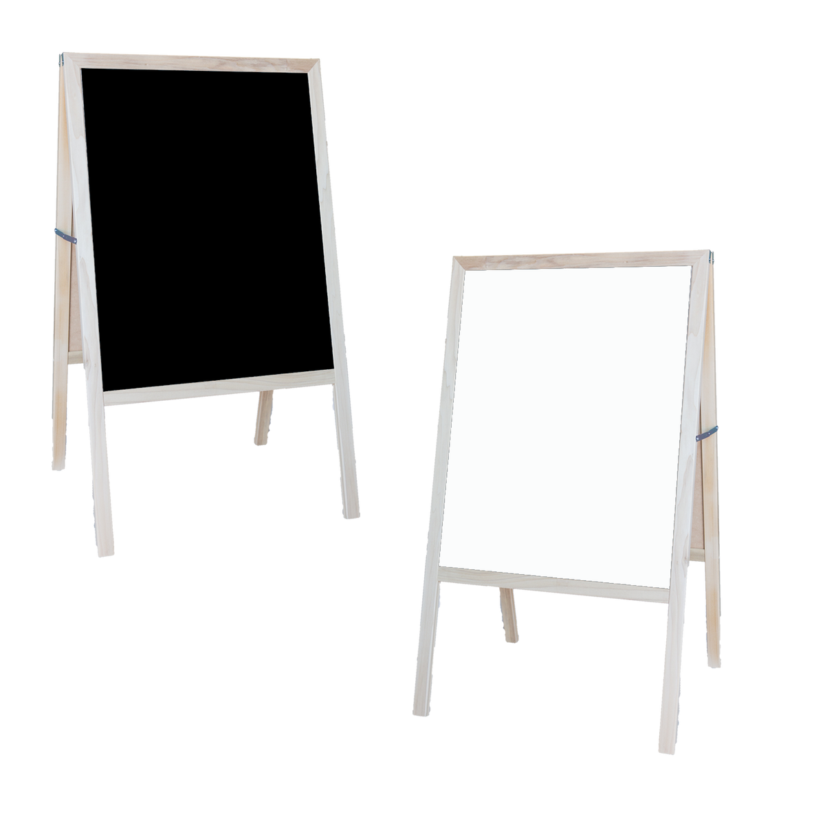 Marquee Easel (Natural hardwood) White Dry Erase/Black Dry Erase
